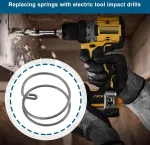 4 vnt. smūginio veržliarakčio rutulinės spyruoklės pakeitimo dalis N437890, suderinama su Dewalt Dcf886, Dcf887, Dcf888, Dcf885l2, Dcf885m, Dcf809, Dcf801