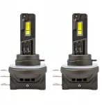H15 2 vnt. Led lemputės 12v Canbus Csp 15000lm gryna balta &scaron;viesa Naujiena