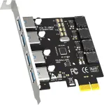 Glotrends U3044 4 prievadų Usb 3.0 Pcie plėtimosi kortelė