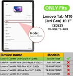 Gozopo vaiki&scaron;kas dėklas, skirtas Lenovo Tab M10 (3rd Gen) plan&scaron;etiniam kompiuteriui 10.1 colio Tb-328fu/tb-328xu, su stovo funkcija, tvirtas smūgiams atsparus apsauginis dėklas [tinka tik M10 3rd Gen Tb-328fu/tb-328xu] - žalias