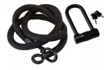 Dviračio grandinė tex-lock eyelet x-lock l 160cm juoda