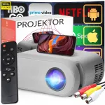 Lenovo Retoo Projektorius Full Hd Wifi Bt Lcd Mini Ne&scaron;iojamas 30-100 colių Tv 3000lm