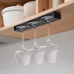 2 vnt. vyno taurių laikikliai po spintele, plastikiniai
