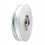 Metalinis ritinėlis fi. 79mm su guoliais 6mm lynui