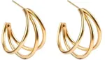 Marc Malone Stylish auksinis-plated earrings Seraphine MCE250266G