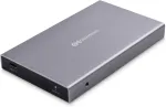 Cable Matters aliumininė 10 gbps usb 3.1 gen 2 i&scaron;orinė ssd standžiojo disko dėžutė (usb c dėžutė, ssd dėžutė) su usb-c ir usb-a kabeliu - usbc, thunderbolt 3, usb4 ir thunderbolt 4 prievadais suderinama