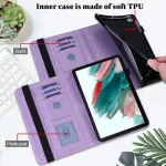 Tuolisg dėklas, skirtas Lenovo Tab M9 9.0 colių 2023, itin plonas pu odos stovas folio dangtelis daugia kampų apsauginis dėklas su ra&scaron;ikliu, skirtas Lenovo Tab M9, violetinis