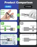 Duttek 8k Hdmi 2.1 kabelis 30 cm, žemyn nukreiptas kampinis Hdmi jungtis į jungtį, 48 Gbps Hdmi kabelis Od2.5 mm, palaiko 8k @ 60hz, 4k @ 240hz, dinaminį Hdr, Earc, skirtas Gh5s, Ps5, XBOX One monitoriui, Pc.