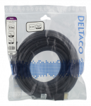 DELTACO High-Speed HDMI kabelis, 10 m, Ethernet, 4K UHD, Be ferito juodas / HDMI-1070D