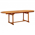 Sodo valgomojo stalas, (160&ndash;240)x100x75cm, akacijos masyvas