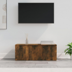 TV staliukas Televizoriaus spintelė, dūminio ąžuolo, 80x34x30cm, mediena