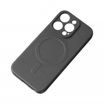 Hurtel MagSafe Compatible Silikoninis dėklas for iPhone 15 Pro Silikoninis dėklas - Juodas