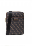 Guess, Vezzola, Textile Crossbody Bag, Dark Brown, 19 x 24 x 2cm, For Men