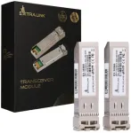 &Scaron;akotuvas Extralink SFP+ 10G 2 vnt. rinkinys | SFP+ modulis | 10 Gbps, LC/UPC, 850 nm, 300 m, daugiamodis, DOM, skirtas HP/Aruba
