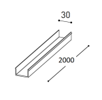 2m difuzorius BRIGHT LINE &scaron;viestuvui