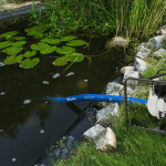 Plok&scaron;čia vandens žarna Bradas AQUA-FLAT Backwash, PE/EVA, 1 Bar, 1 1/4" - 50m