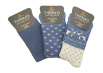 Frotinės termo kojinės moterims Footstar Thermo 68305, 3 poros, mėlynos