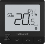 Salus bezvadu termostats Quantum SQ610BRF, programmējams, juodas
