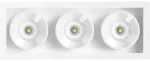 6,3W LED įleidžiamas &scaron;viestuvas Juodas FOSTER REC 3, baltas, 3000K