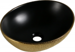 Praustuvas Mexen Elza, Juodas matt/Gold pattern