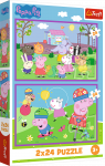 Trefl Dėlionė 2x24 vnt. - Peppa pig