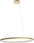 120W LED pakabinamas &scaron;viestuvas NOBU, matinės aukso sp., 3000/4000K, dimeriuojamas, 01-3819