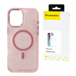 Wozinsky Glitter with Mag Safe for Samsung Galaxy S25 Plus - dėklas telefonui rožinės spalvos with Glitter