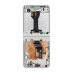 Dėklas LCD ekranas + lietimui jautrus skydelis + priekinis dangtelis Samsung F741 Galaxy Z Flip 6 5G Baltas (pakeitimo paketas)