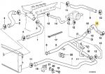 Bmw E38 7 Radiator Engine Return Hose Line Originalus 64218391118