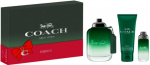 Set Coach: Žalias Eau De Toilette For Men, 100 ml + Žalias Eau De Toilette For Men, 15 ml + Žalias Du&scaron;o želė Body All Skin Types, 100 ml
