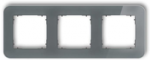 Karlik Elektrotechnik 28-28-IRSZ-3 ICON Universalus trigubas suapvalintas rėmas - stiklo efektas (rėmas: grafito dugnas: grafitas matinis) 28-28-IRSZ-3
