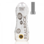 Realrock By Shots Easy Rider - Textured Masturbator - Transparent