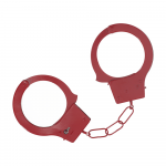 Ouch By Shots Classic Metal Handcuffs - Raudona