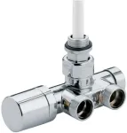 Rad. ventilis "ONE-THERMO" 1/2` x 24-19, 90&deg;, chromuotas