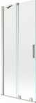 Vonios sienelė Mexen Velar, 80 x 150 cm, Brushed nickel/Transparent