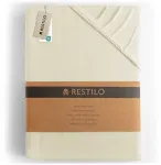 RESTILO AMBER sheet, beige, classic style, jersey material, 180&ndash;200 x 200 cm