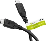 USB laidas Goobay USB-C&trade; laidas, USB4&trade;, 100 W, 20 Gbit/s, Power Delivery, m