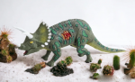 Big Tree Žaislinis dinozauras triceratopsas su garsais