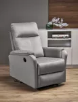 Fotelis Halmar Elektrinis reglaineris CROCUS Pilkas