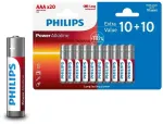 Baterijos PHILIPS AAA LR03 Blister 10+10 vnt.
