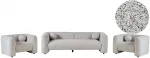 Sofa Beliani 5 vietų svetainės baldų komplektas LEIREN, smėlio spalvos