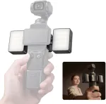 Ulanzi LED blykstės lemputė dviguba magnetinė &scaron;viesa, skirta DJI Osmo Pocket 3 / 4 / / LM06 (SB12002)