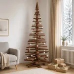 Medinė Kalėdų eglutė KOTKA 240 cm Pu&scaron;ies medienos masyvas