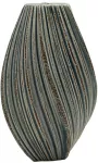 Keraminė tamsiai mėlyna vaza, 23 cm