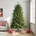 Dirbtinė Sulankstoma Kalėdų Eglutė 210 cm PVC ir metalas Žalia