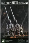Takom 12,8 cm Flak 40 Zwilling zenitinis pabūklas, modelis 1/35, 2023