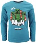 &bdquo;Minecraft Creeper&ldquo; vaiki&scaron;ki ilgomis rankovėmis mar&scaron;kinėliai, 10 metų vaikams