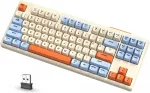 ATTACK SHARK belaidė mechaninė žaidimų klaviatūra 80 %, Bluetooth, 2,4 GHz, RGB, M87