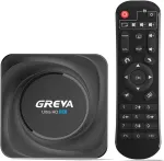 Vaizdo grotuvas Greva Android Tv Box 11.0, Android dėžutė 8gb Ram 64gb Rom Dual Band Wifi 2.4g/5.8g su Bt 4.0 Tv dėžutės palaikymu 3d 4k 6k 8k Usb 2.0 su nuotolinio valdymo pulteliu