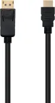 Displayport į Hdmi kabelis-konverteris, 0.5m, juodas